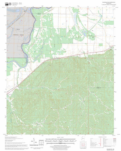 US Forest Service - Topo Eldorado, MS FSTopo Legacy digital map