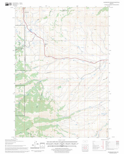 US Forest Service - Topo Eldorado Pass, OR FSTopo Legacy digital map