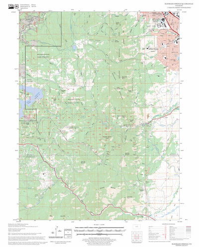 US Forest Service - Topo Eldorado Springs, CO FSTopo Legacy digital map