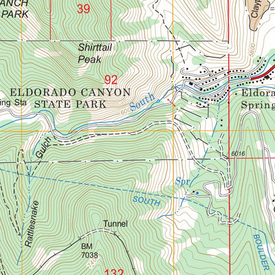 US Forest Service - Topo Eldorado Springs, CO FSTopo Legacy digital map