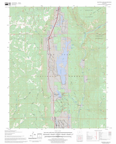 US Forest Service - Topo Electra Lake, CO FSTopo Legacy digital map