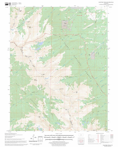 US Forest Service - Topo Electric Peak, CO FSTopo Legacy digital map