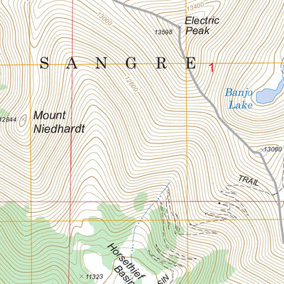 US Forest Service - Topo Electric Peak, CO FSTopo Legacy digital map