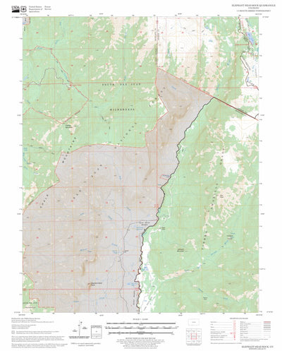 US Forest Service - Topo Elephant Head Rock, CO FSTopo Legacy digital map