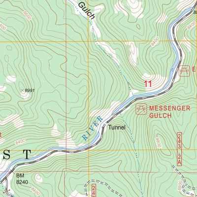 US Forest Service - Topo Elevenmile Canyon, CO FSTopo Legacy digital map