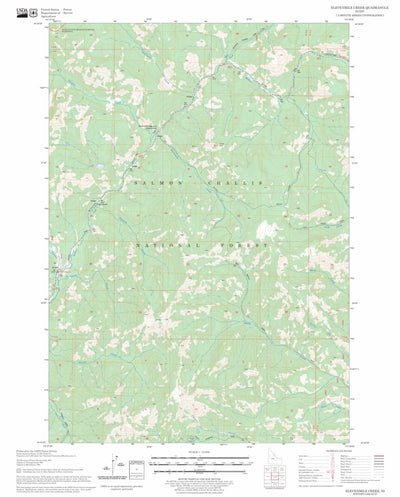 US Forest Service - Topo Elevenmile Creek, ID FSTopo Legacy digital map