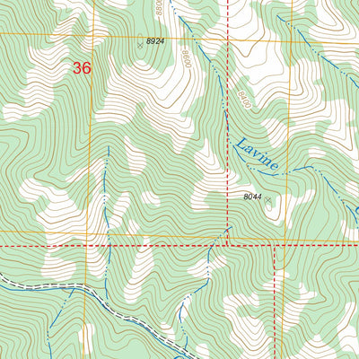 US Forest Service - Topo Elevenmile Creek, ID FSTopo Legacy digital map