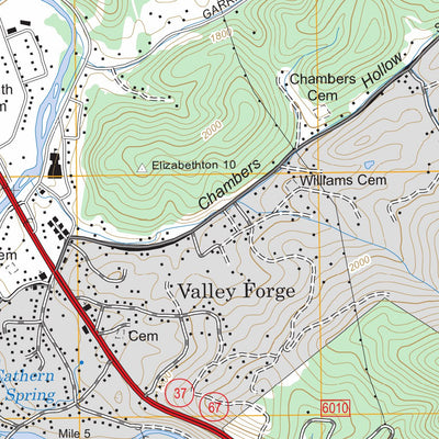 US Forest Service - Topo Elizabethton, TN FSTopo Legacy digital map
