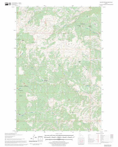 US Forest Service - Topo Elk Butte, ID FSTopo Legacy digital map