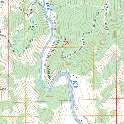 US Forest Service - Topo Elk City, OR FSTopo Legacy digital map