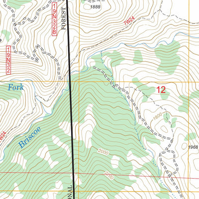 US Forest Service - Topo Elk Creek, CA FSTopo Legacy digital map