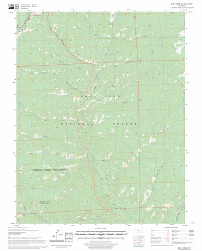 US Forest Service - Topo Elk Creek, CO FSTopo Legacy digital map