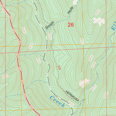 US Forest Service - Topo Elk Creek, CO FSTopo Legacy digital map