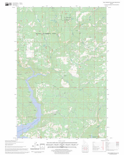 US Forest Service - Topo Elk Creek Falls, ID FSTopo Legacy digital map