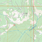 US Forest Service - Topo Elk Creek Falls, ID FSTopo Legacy digital map