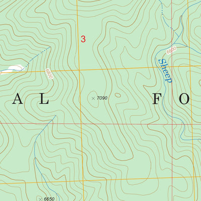 US Forest Service - Topo Elk Creek, MT FSTopo Legacy digital map