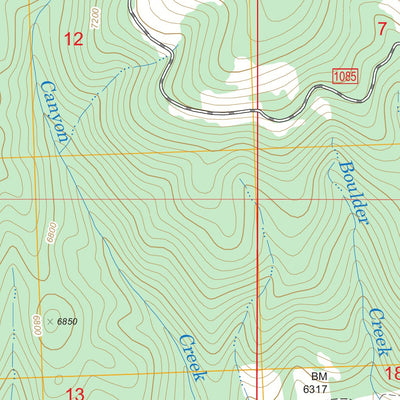 US Forest Service - Topo Elk Creek, MT FSTopo Legacy digital map