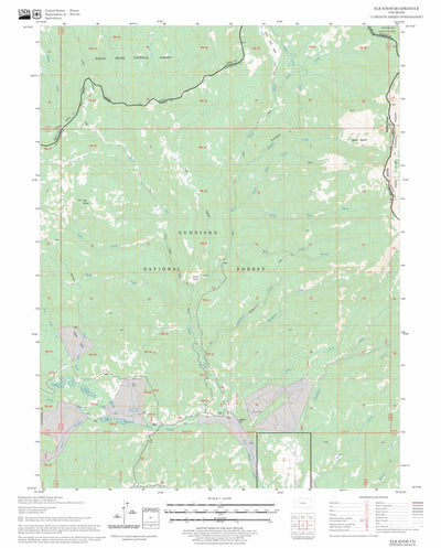 US Forest Service - Topo Elk Knob, CO FSTopo Legacy digital map