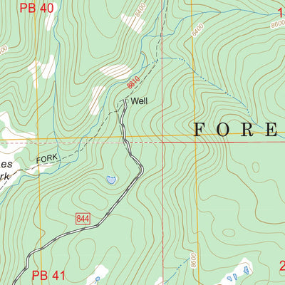 US Forest Service - Topo Elk Knob, CO FSTopo Legacy digital map