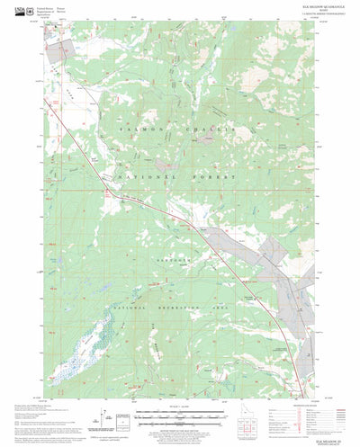 US Forest Service - Topo Elk Meadow, ID FSTopo Legacy digital map