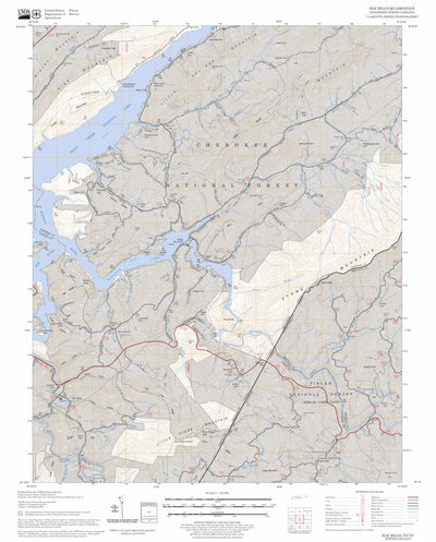 US Forest Service - Topo Elk Mills, TN - NC FSTopo Legacy digital map
