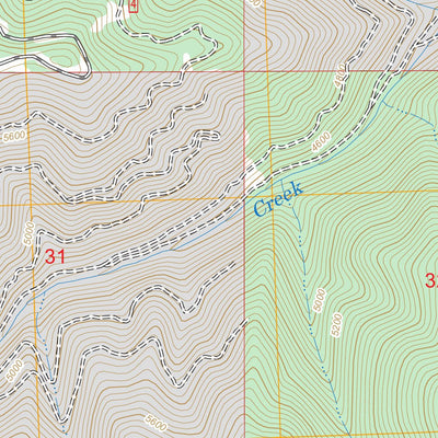 US Forest Service - Topo Elk Mountain, MT FSTopo Legacy digital map