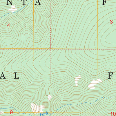 US Forest Service - Topo Elk Mountain, NM FSTopo Legacy digital map