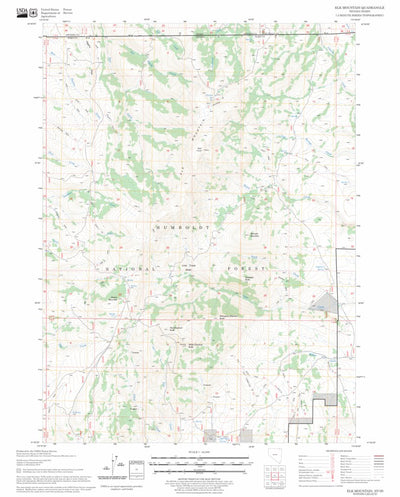 US Forest Service - Topo Elk Mountain, NV - ID FSTopo Legacy digital map