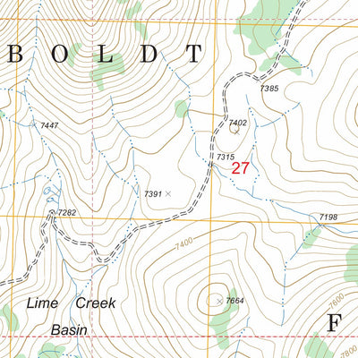 US Forest Service - Topo Elk Mountain, NV - ID FSTopo Legacy digital map
