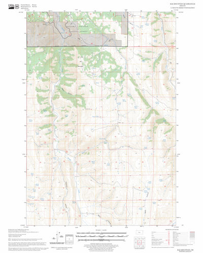 US Forest Service - Topo Elk Mountain, OR FSTopo Legacy digital map