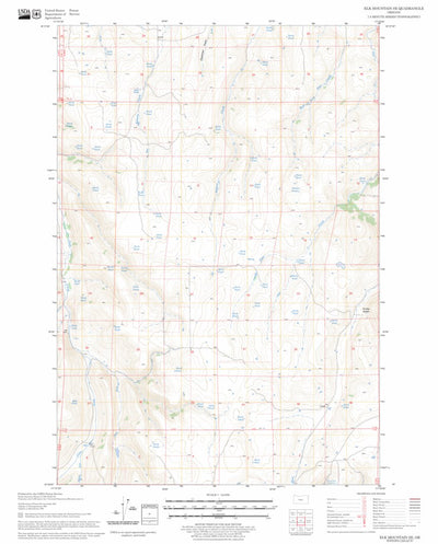 US Forest Service - Topo Elk Mountain SE, OR FSTopo Legacy digital map
