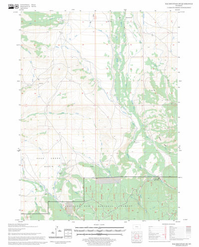 US Forest Service - Topo Elk Mountain SW, WY FSTopo Legacy digital map