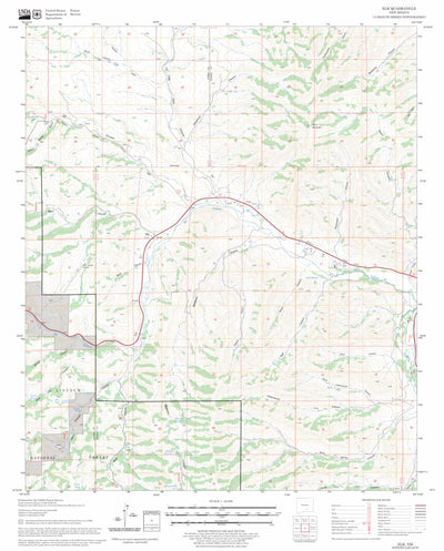 US Forest Service - Topo Elk, NM FSTopo Legacy digital map