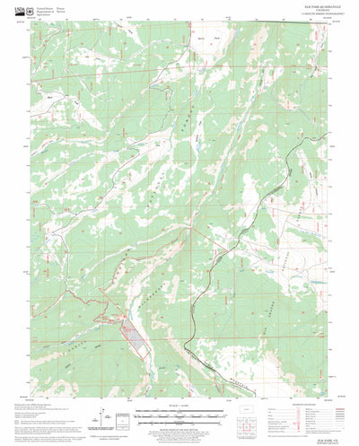 US Forest Service - Topo Elk Park, CO FSTopo Legacy digital map
