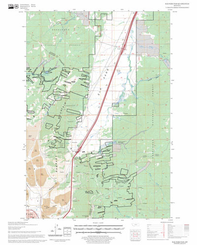 US Forest Service - Topo Elk Park Pass, MT FSTopo Legacy digital map