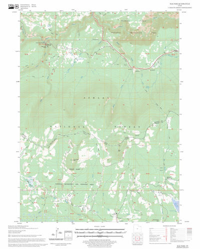 US Forest Service - Topo Elk Park, UT FSTopo Legacy digital map