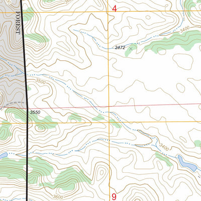 US Forest Service - Topo Elk Ridge, MT FSTopo Legacy digital map
