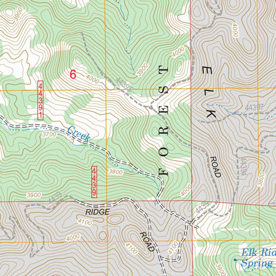 US Forest Service - Topo Elk Ridge, MT FSTopo Legacy digital map