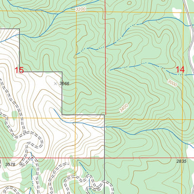 US Forest Service - Topo Elk River, ID FSTopo Legacy digital map