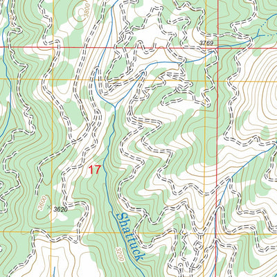 US Forest Service - Topo Elk River, ID FSTopo Legacy digital map