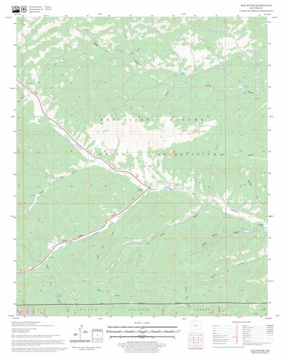 US Forest Service - Topo Elk-Silver, NM FSTopo Legacy digital map