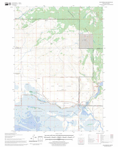 US Forest Service - Topo Elk Springs, MT - ID FSTopo Legacy digital map