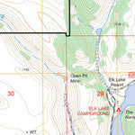 US Forest Service - Topo Elk Springs, MT - ID FSTopo Legacy digital map