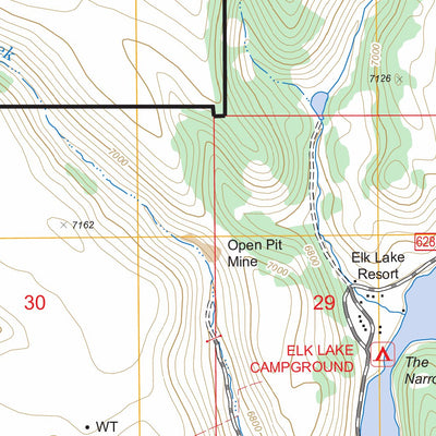 US Forest Service - Topo Elk Springs, MT - ID FSTopo Legacy digital map