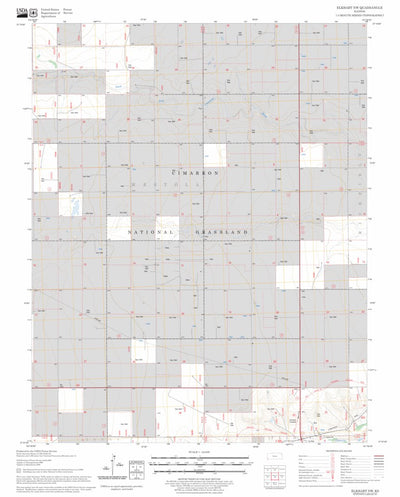 US Forest Service - Topo Elkhart NW, KS FSTopo Legacy digital map