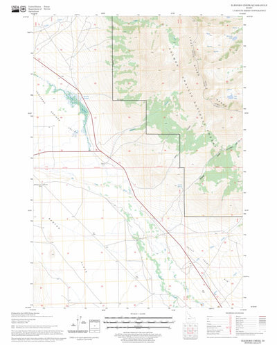 US Forest Service - Topo Elkhorn Creek, ID FSTopo Legacy digital map
