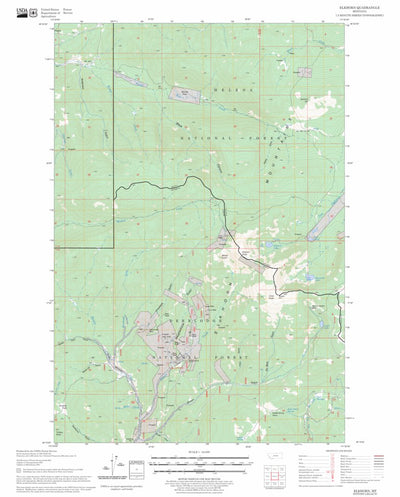 US Forest Service - Topo Elkhorn, MT FSTopo Legacy digital map