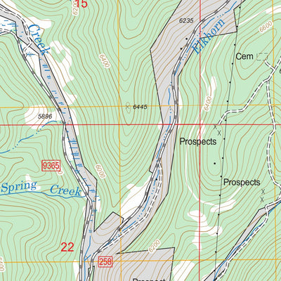 US Forest Service - Topo Elkhorn, MT FSTopo Legacy digital map