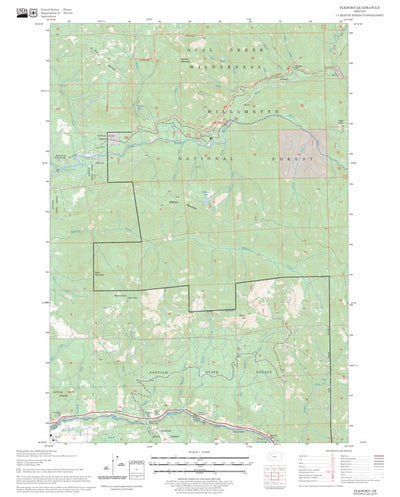US Forest Service - Topo Elkhorn, OR FSTopo Legacy digital map