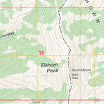 US Forest Service - Topo Elkhorn Peak, ID FSTopo Legacy digital map